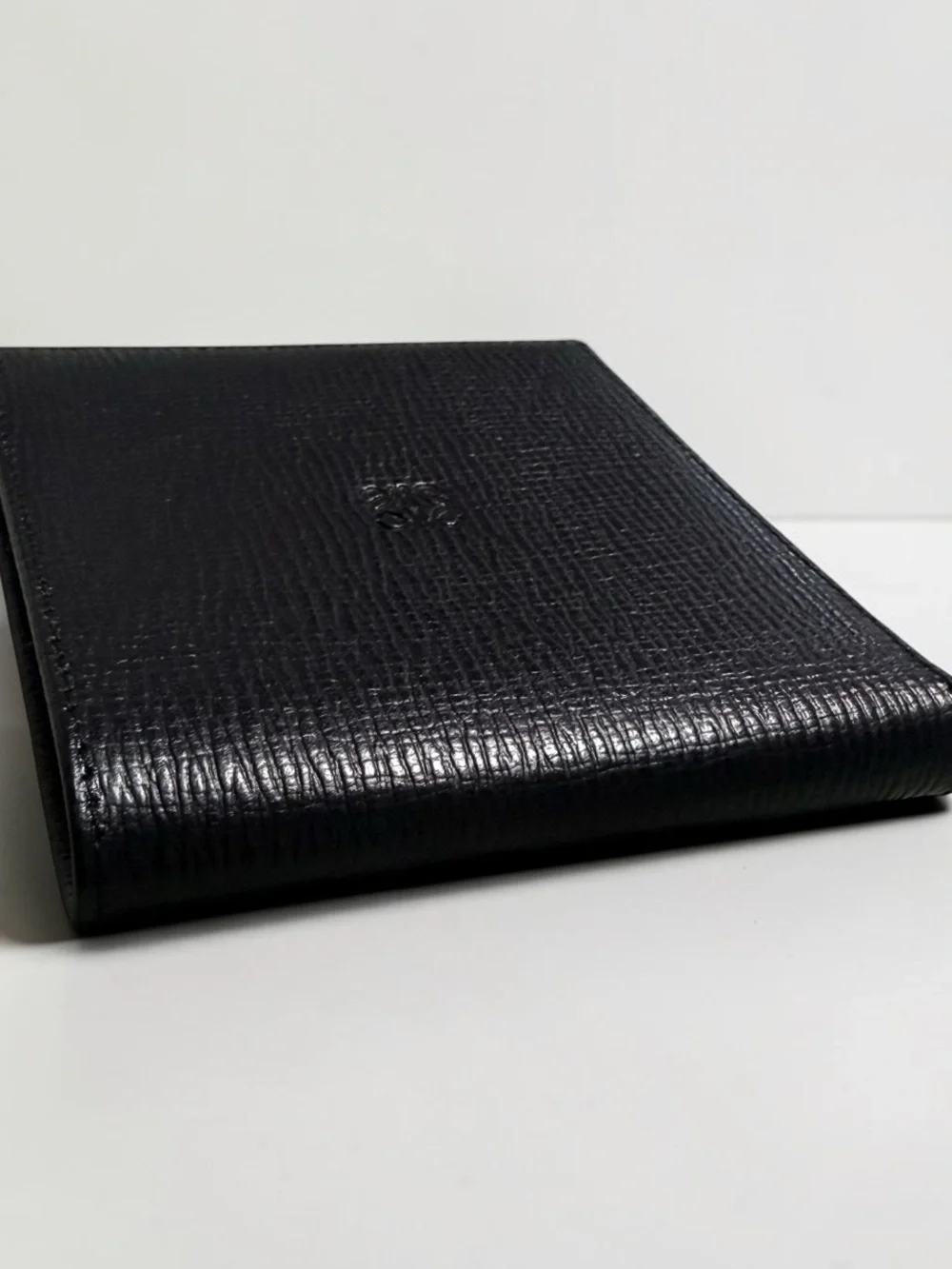 Loewe Black Textured Leather Men's Bifold Wallet